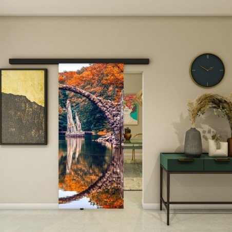 Glasschiebetür BLACK-LINE - Fotoprint Model 159
