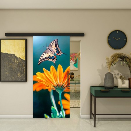 Glasschiebetür BLACK-LINE - Fotoprint Model 162