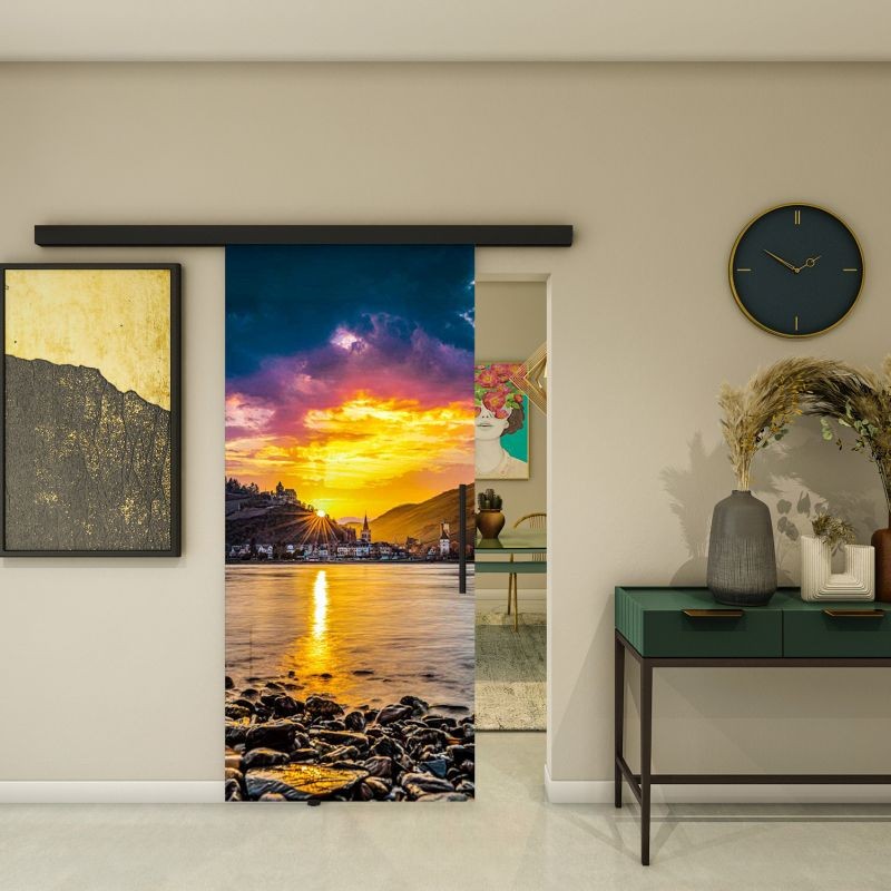 Glasschiebetür BLACK-LINE - Fotoprint Modell 166 Glasschiebetür BLACK-LINE - Fotoprint Modell 166