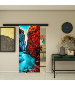Glasschiebetür BLACK-LINE - Fotoprint Model 170