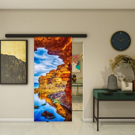 Glasschiebetür BLACK-LINE - Fotoprint Model 172