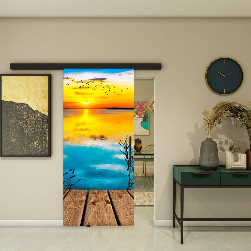 Glasschiebetür BLACK-LINE - Fotoprint Modell 178 Glasschiebetür BLACK-LINE - Fotoprint Modell 178