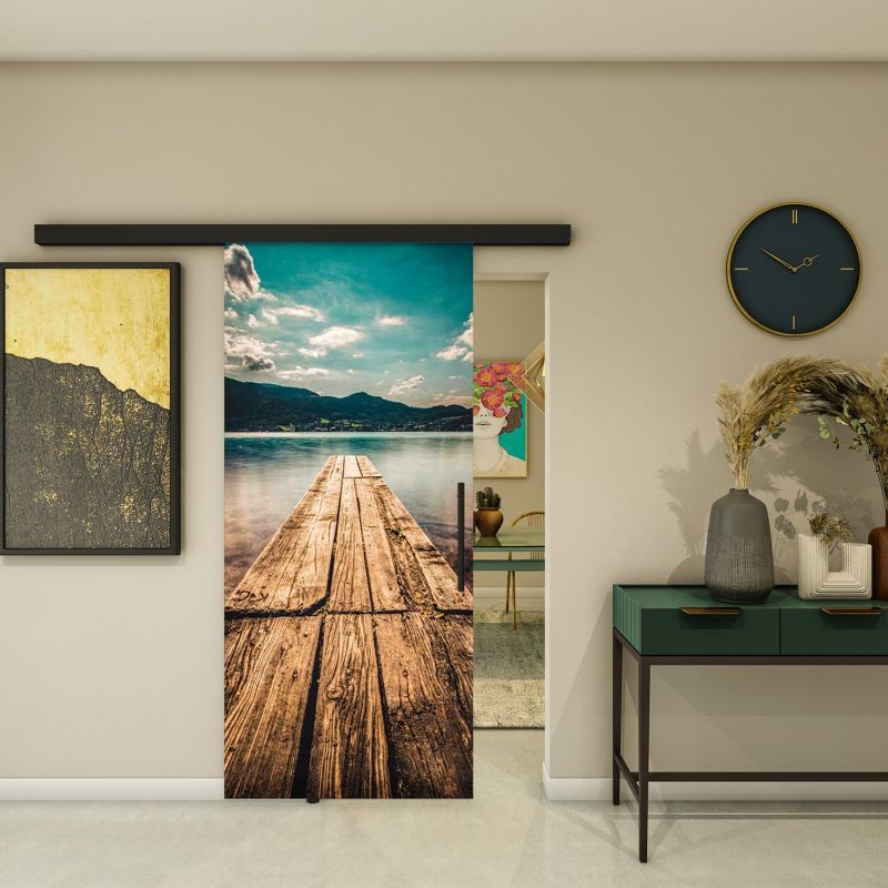 Glasschiebetür BLACK-LINE - Fotoprint Modell 182 Glasschiebetür BLACK-LINE - Fotoprint Modell 182