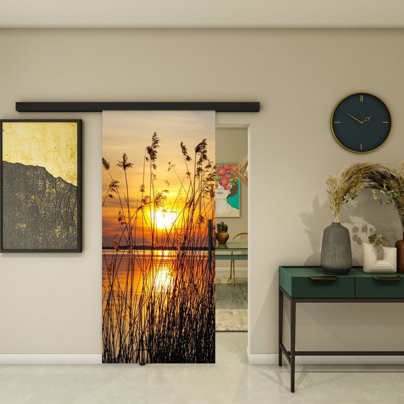 Glasschiebetür BLACK-LINE - Fotoprint Modell 187 Glasschiebetür BLACK-LINE - Fotoprint Modell 187