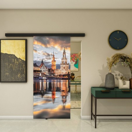 Glasschiebetür BLACK-LINE - Fotoprint Model 203