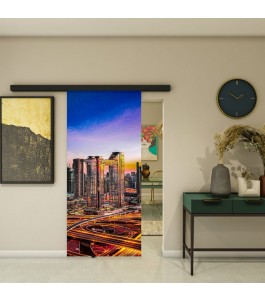 Glasschiebetür BLACK-LINE - Fotoprint Model 207