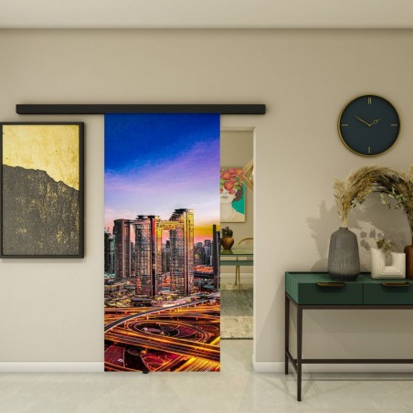 Glasschiebetür BLACK-LINE - Fotoprint Model 207