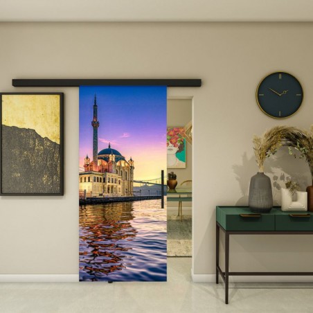 Glasschiebetür BLACK-LINE - Fotoprint Model 209