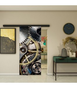 Glasschiebetür BLACK-LINE - Fotoprint Model 215