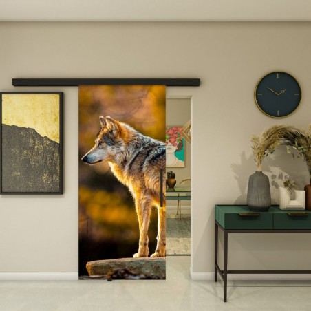 Glasschiebetür BLACK-LINE - Fotoprint Model 228
