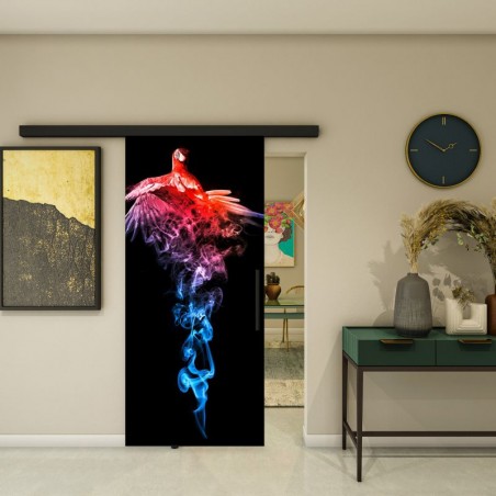 Glasschiebetür BLACK-LINE - Fotoprint Model 235