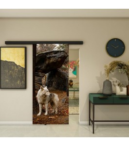 Glasschiebetür BLACK-LINE - Fotoprint Model 239