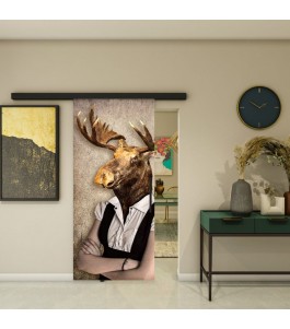Glasschiebetür BLACK-LINE - Fotoprint Model 251