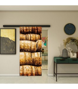Glasschiebetür BLACK-LINE - Fotoprint Model 255