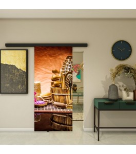 Glasschiebetür BLACK-LINE - Fotoprint Model 267