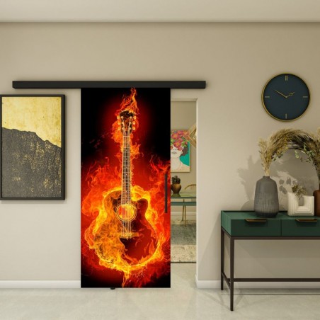 Glasschiebetür BLACK-LINE - Fotoprint Model 275