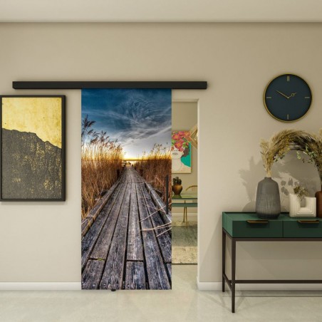 Glasschiebetür BLACK-LINE - Fotoprint Model 280
