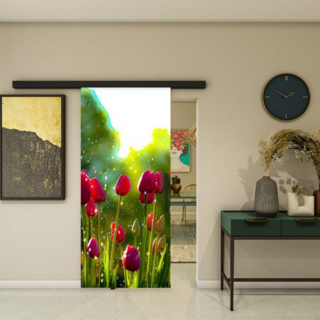 Glasschiebetür BLACK-LINE - Fotoprint Model 282