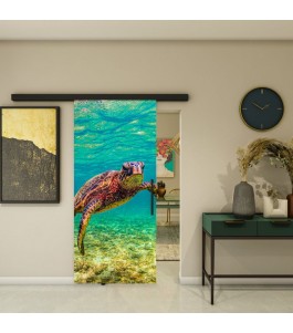 Glasschiebetür BLACK-LINE - Fotoprint Model 288