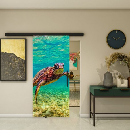 Glasschiebetür BLACK-LINE - Fotoprint Model 288