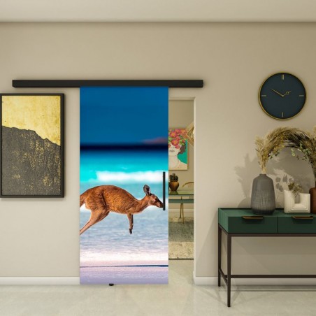 Glasschiebetür BLACK-LINE - Fotoprint Model 291