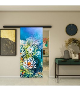 Glasschiebetür BLACK-LINE - Fotoprint Model 305
