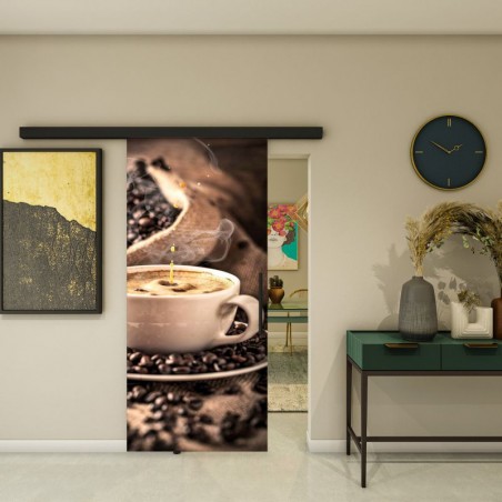 Glasschiebetür BLACK-LINE - Fotoprint Model 313