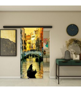 Glasschiebetür BLACK-LINE - Fotoprint Model 314