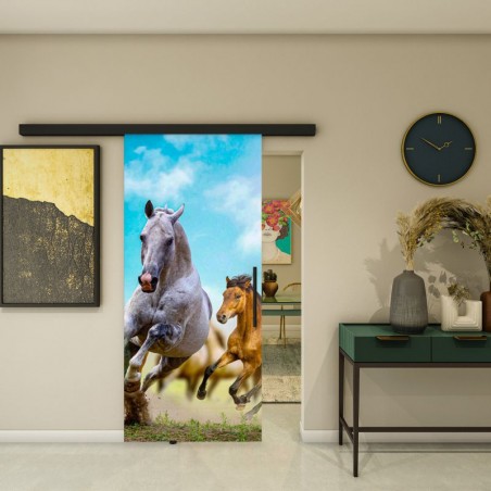 Glasschiebetür BLACK-LINE - Fotoprint Model 315