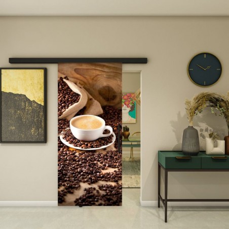 Glasschiebetür BLACK-LINE - Fotoprint Model 318