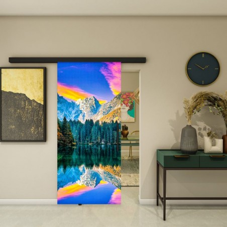 Glasschiebetür BLACK-LINE - Fotoprint Model 321