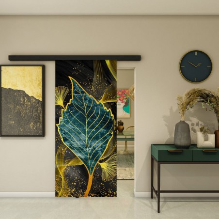 Glasschiebetür BLACK-LINE - Fotoprint Model 323