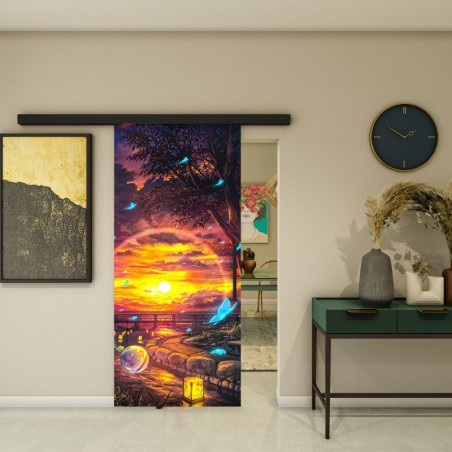 Glasschiebetür BLACK-LINE - Fotoprint Model 325