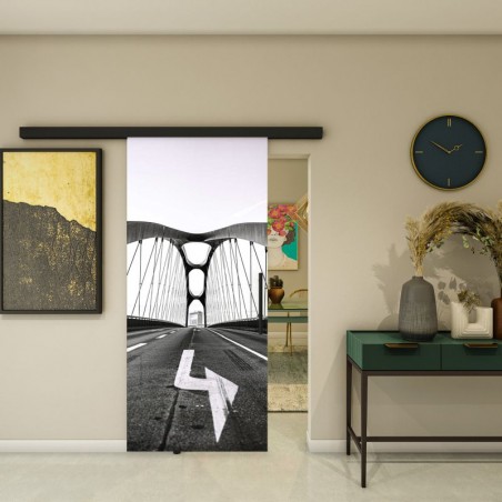 Glasschiebetür BLACK-LINE - Fotoprint Model 330