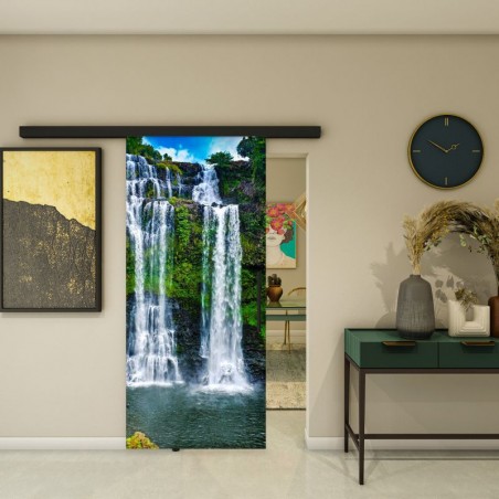 Glasschiebetür BLACK-LINE - Fotoprint Model 339
