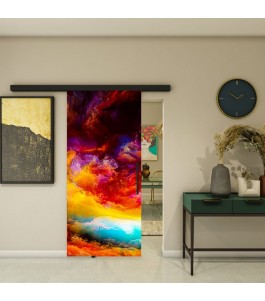 Glasschiebetür BLACK-LINE - Fotoprint Model 340