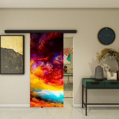 Glasschiebetür BLACK-LINE - Fotoprint Model 340