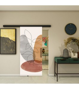 Glasschiebetür BLACK-LINE - Fotoprint Model 346