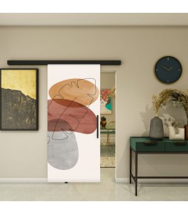 Glasschiebetür BLACK-LINE - Fotoprint Model 347