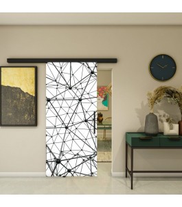 Glasschiebetür BLACK-LINE - Fotoprint Model 350