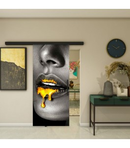Glasschiebetür BLACK-LINE - Fotoprint Model 352
