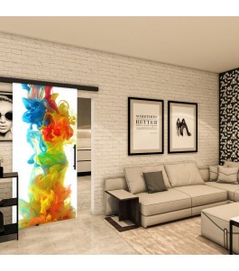 Glasschiebetür BLACK-LINE - Fotoprint Model 20