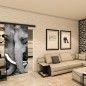 Glasschiebetür BLACK-LINE - Fotoprint Modell 222 Glasschiebetür BLACK-LINE - Fotoprint Modell 222