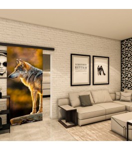 Glasschiebetür BLACK-LINE - Fotoprint Model 228