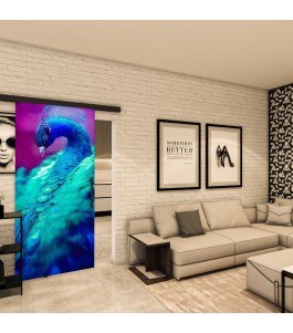 Glasschiebetür BLACK-LINE - Fotoprint Model 229