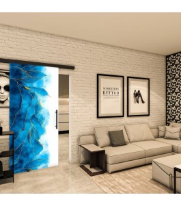 Glasschiebetür BLACK-LINE - Fotoprint Model 301