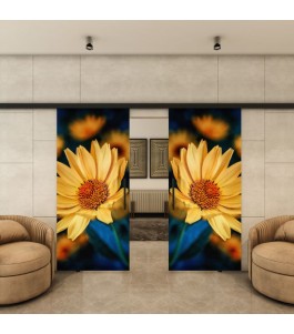 Glasschiebetür BLACK-LINE - Fotoprint Model 69