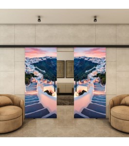 Glasschiebetür BLACK-LINE - Fotoprint Model 126