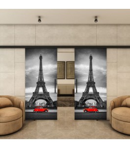 Glasschiebetür BLACK-LINE - Fotoprint Model 205