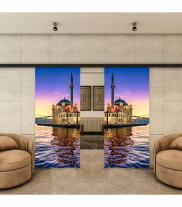 Glasschiebetür BLACK-LINE - Fotoprint Model 209